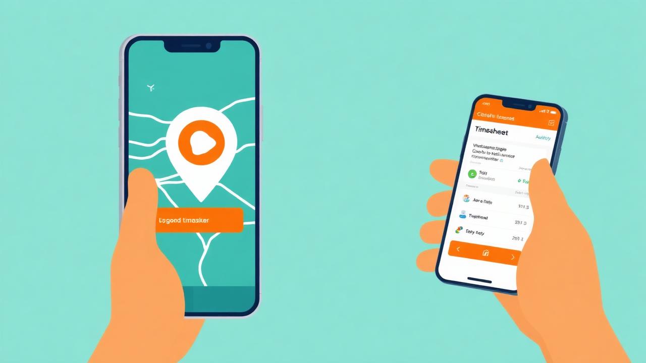 GPS time tracking app